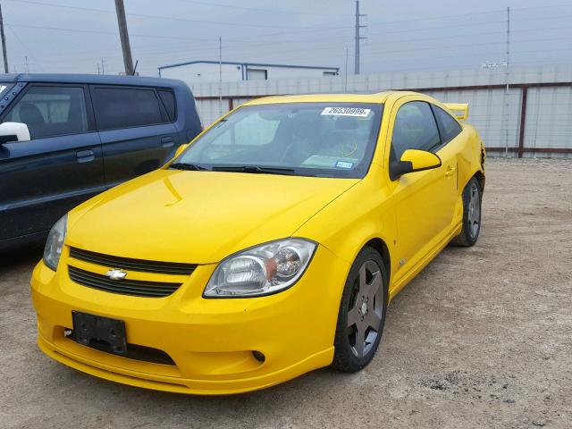 1G1AP11PX67873183 - 2006 CHEVROLET COBALT SS YELLOW photo 2