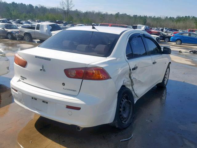 JA3AU16U88U013266 - 2008 MITSUBISHI LANCER DE WHITE photo 4