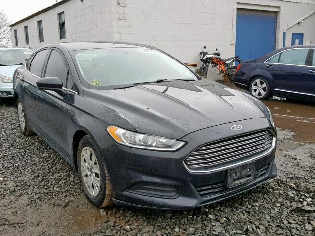 3FA6P0G72ER114474 - 2014 FORD FUSION S BLACK photo 1