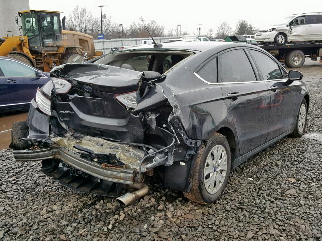 3FA6P0G72ER114474 - 2014 FORD FUSION S BLACK photo 4