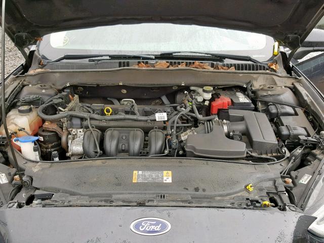 3FA6P0G72ER114474 - 2014 FORD FUSION S BLACK photo 7