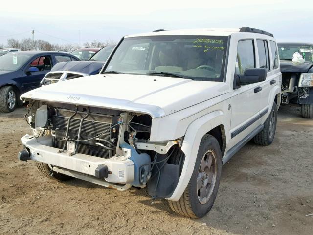 1J8HG48N26C229382 - 2006 JEEP COMMANDER WHITE photo 2
