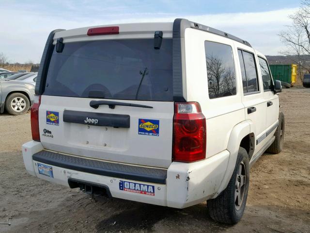 1J8HG48N26C229382 - 2006 JEEP COMMANDER WHITE photo 4