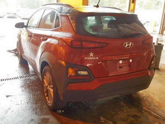 KM8K22AA4JU085145 - 2018 HYUNDAI KONA SEL RED photo 3