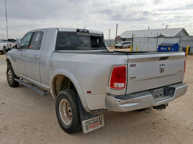 3C63RRMLXHG577404 - 2017 RAM 3500 LARAM SILVER photo 3