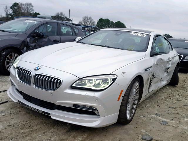 WBA6D6C58HG745460 - 2017 BMW 650 XI WHITE photo 2