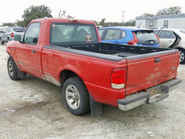 1FTYR10CXYPC17003 - 2000 FORD RANGER RED photo 3