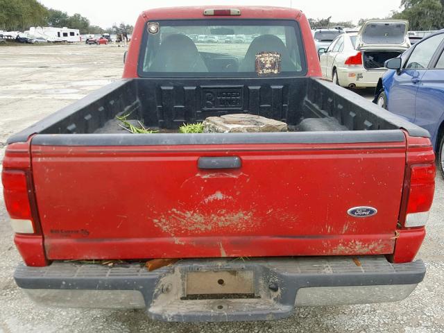 1FTYR10CXYPC17003 - 2000 FORD RANGER RED photo 6