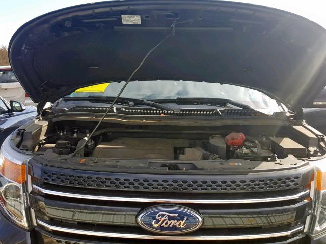 1FM5K8F86DGB91170 - 2013 FORD EXPLORER L BLACK photo 7