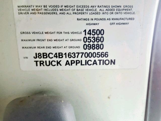 J8BC4B16377000566 - 2007 CHEVROLET TILT MASTE WHITE photo 10