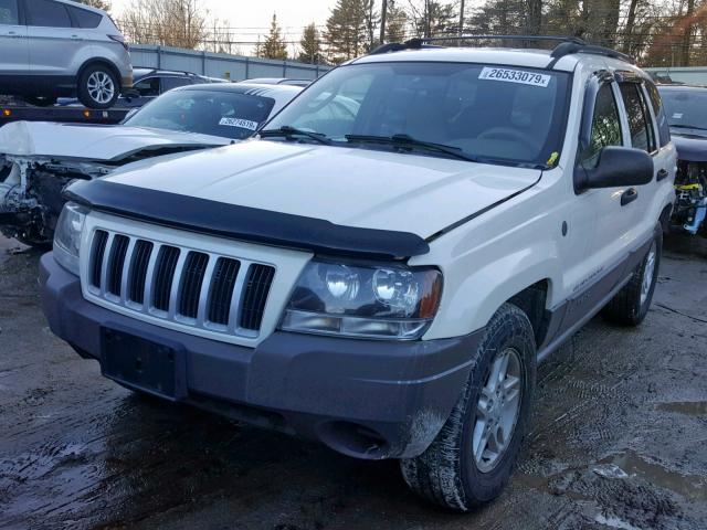 1J4GW48S44C402869 - 2004 JEEP GRAND CHER WHITE photo 2