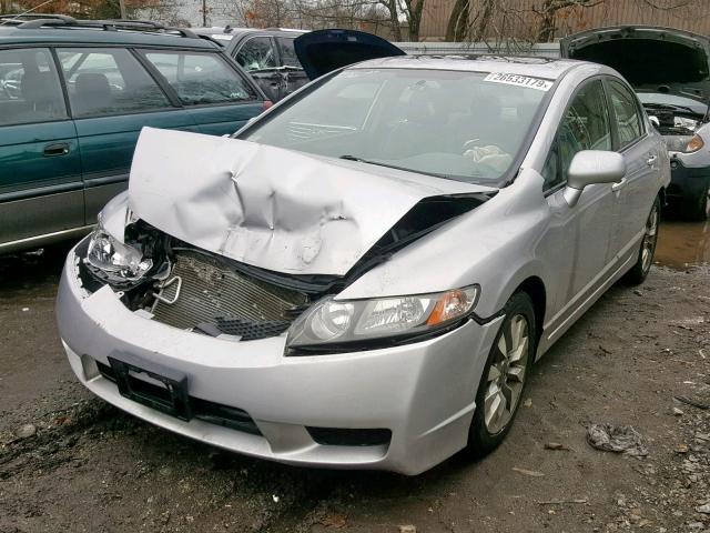 19XFA1F94AE039086 - 2010 HONDA CIVIC EXL GRAY photo 2