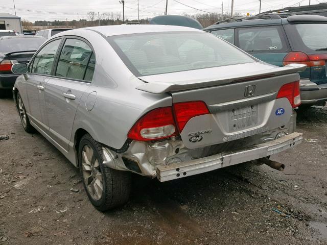 19XFA1F94AE039086 - 2010 HONDA CIVIC EXL GRAY photo 3