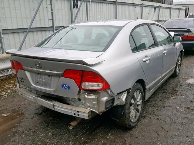 19XFA1F94AE039086 - 2010 HONDA CIVIC EXL GRAY photo 4