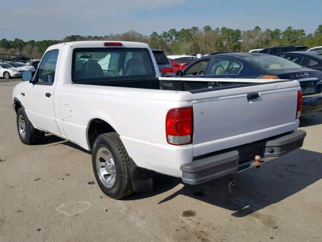 1FTYR10V8YTA42520 - 2000 FORD RANGER WHITE photo 3