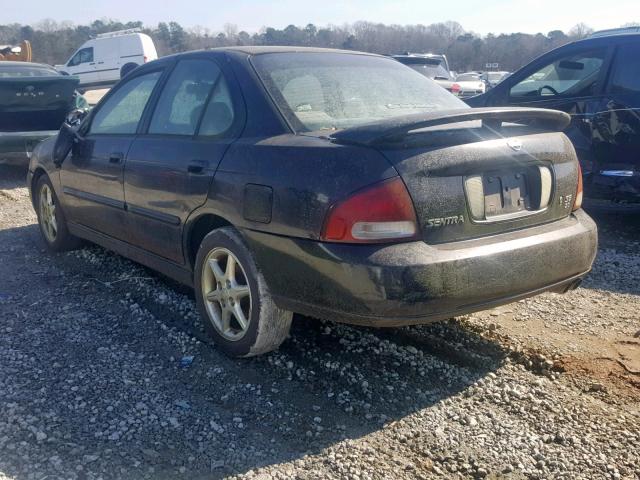 3N1BB51D41L116214 - 2001 NISSAN SENTRA SE BLACK photo 3