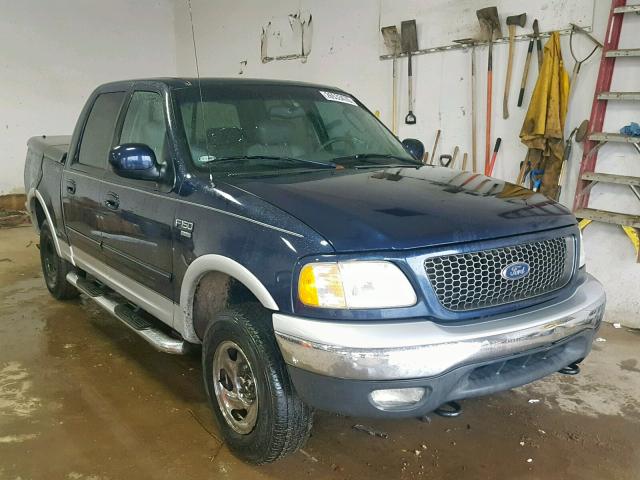 1FTRW08L22KD06628 - 2002 FORD F150 SUPER BLUE photo 1