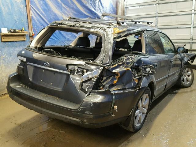 4S4BP62C577310706 - 2007 SUBARU OUTBACK OU GRAY photo 4