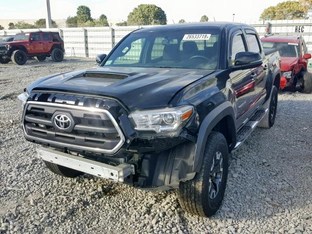 3TMCZ5AN3GM010765 - 2016 TOYOTA TACOMA DOU BLACK photo 2