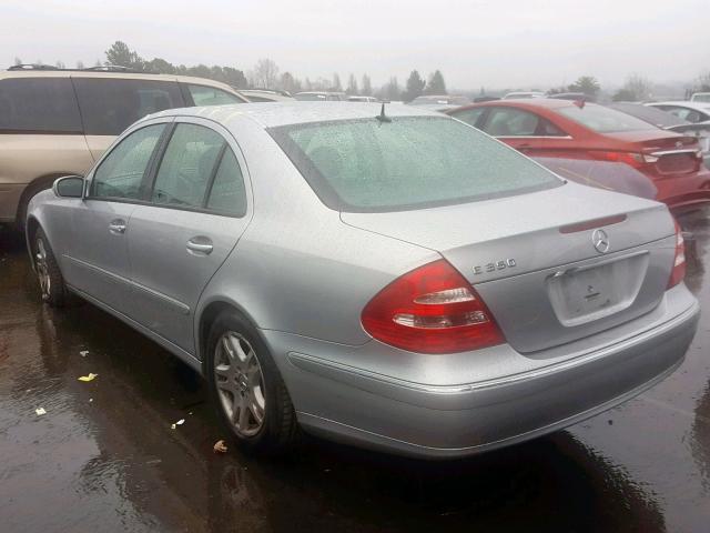 WDBUF56J56A776722 - 2006 MERCEDES-BENZ E 350 SILVER photo 3