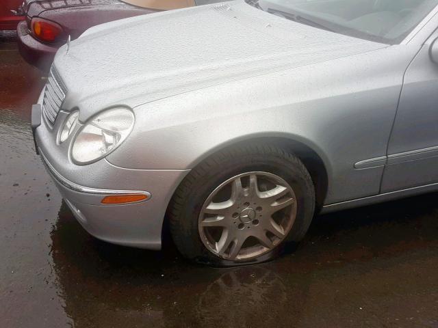 WDBUF56J56A776722 - 2006 MERCEDES-BENZ E 350 SILVER photo 9