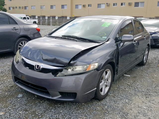 2HGFA1F6XAH558560 - 2010 HONDA CIVIC GRAY photo 2