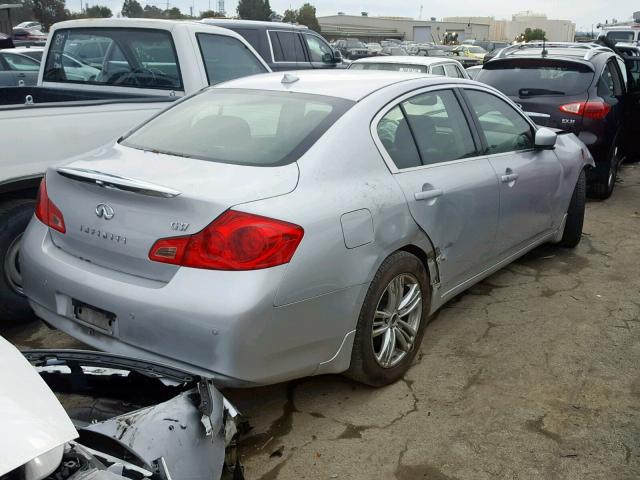 JN1CV6AP6DM714133 - 2013 INFINITI G37 BASE SILVER photo 4