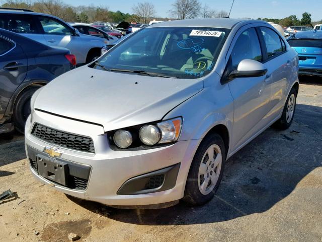 1G1JA5SH0G4150915 - 2016 CHEVROLET SONIC LS SILVER photo 2