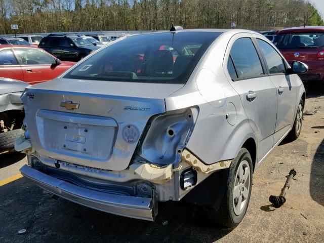 1G1JA5SH0G4150915 - 2016 CHEVROLET SONIC LS SILVER photo 4