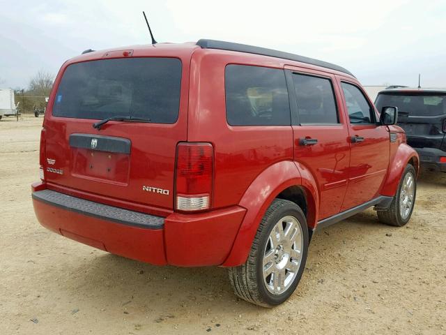 1D4PT4GK5BW603243 - 2011 DODGE NITRO HEAT RED photo 4