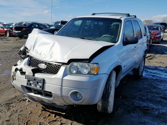 1FMCU96H05KD42672 - 2005 FORD ESCAPE HEV WHITE photo 2