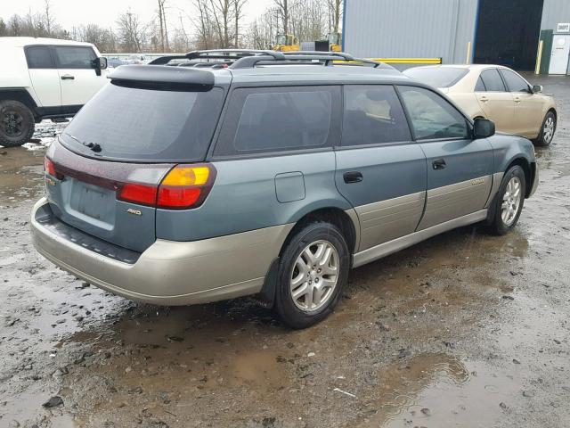 4S3BH665817608932 - 2001 SUBARU LEGACY OUT GREEN photo 4