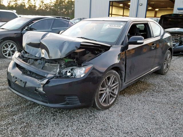 JTKJF5C70B3017206 - 2011 TOYOTA SCION TC BLACK photo 2