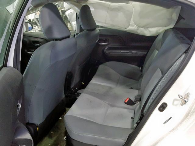 JTDKDTB35F1107795 - 2015 TOYOTA PRIUS C WHITE photo 6