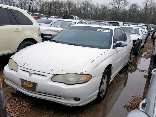 2G1WX15K219368797 - 2001 CHEVROLET MONTE CARL WHITE photo 2