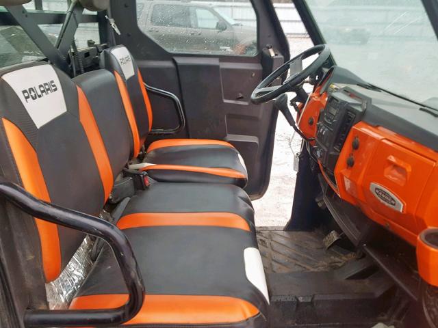 4XAUH9EA5DB792762 - 2013 POLARIS RANGER 900 ORANGE photo 5