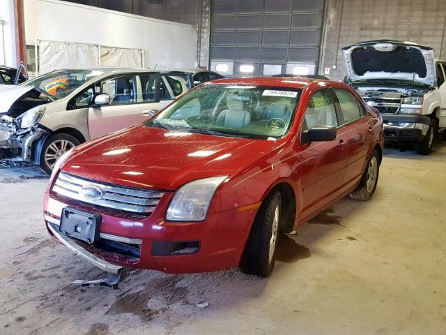 3FAHP06Z17R249203 - 2007 FORD FUSION S RED photo 2