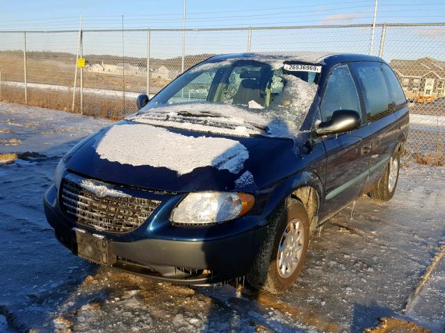 1C4GJ25362B615234 - 2002 CHRYSLER VOYAGER BLUE photo 2