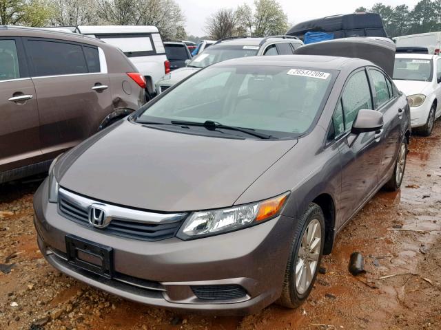 19XFB2F95CE006622 - 2012 HONDA CIVIC EXL BROWN photo 2