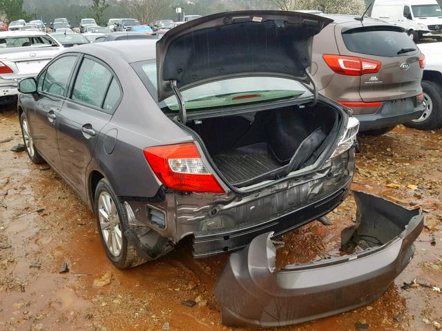 19XFB2F95CE006622 - 2012 HONDA CIVIC EXL BROWN photo 3