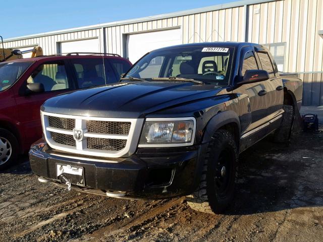 1D7HW78N48S550205 - 2008 DODGE DAKOTA TRX BLACK photo 2