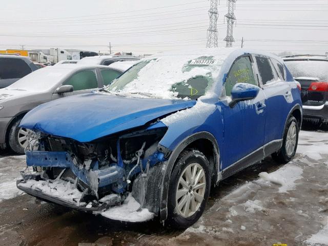 JM3KE4CE6D0120312 - 2013 MAZDA CX-5 TOURI BLUE photo 2