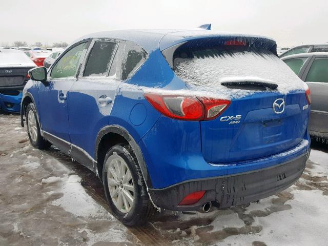 JM3KE4CE6D0120312 - 2013 MAZDA CX-5 TOURI BLUE photo 3