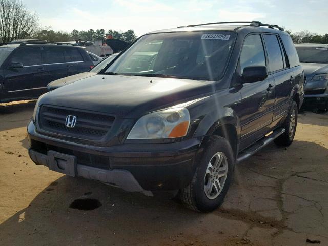 2HKYF18613H500983 - 2003 HONDA PILOT EXL BLACK photo 2