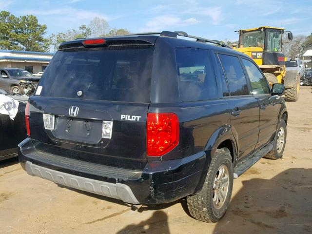 2HKYF18613H500983 - 2003 HONDA PILOT EXL BLACK photo 4