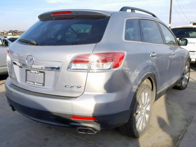 JM3TB28V480130689 - 2008 MAZDA CX-9 SILVER photo 4