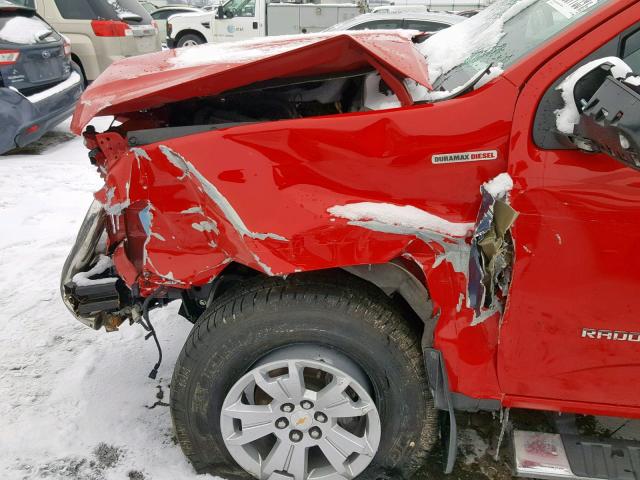 1GCPTCE15H1180168 - 2017 CHEVROLET COLORADO L RED photo 10