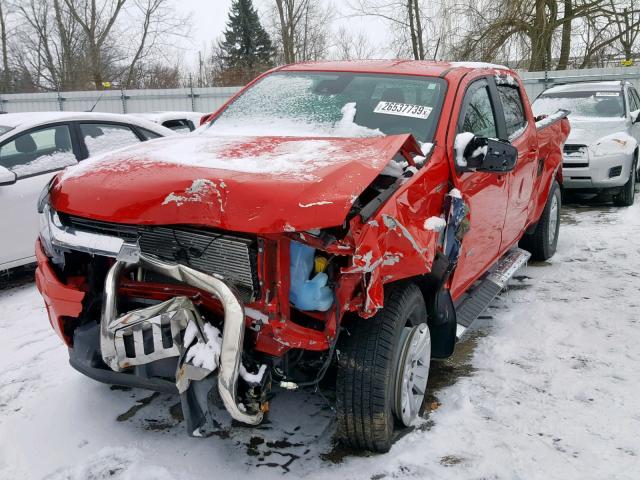 1GCPTCE15H1180168 - 2017 CHEVROLET COLORADO L RED photo 2
