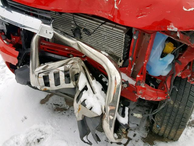 1GCPTCE15H1180168 - 2017 CHEVROLET COLORADO L RED photo 9