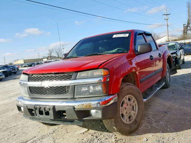 1GCDT136348103449 - 2004 CHEVROLET COLORADO RED photo 2